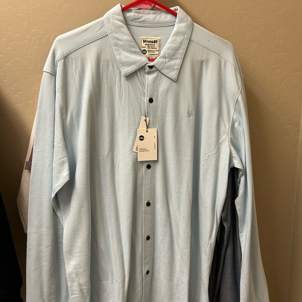 YoungLa Light Blue Button-Up Shirt
